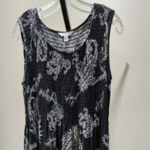 Versatile Croft & Barrow Midi, Scoop Neck, Smocked Bodice Sundress